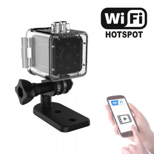 Cute AF Mini Sport Camera with Motion Detection Night Vision and Waterproof case Video can watch