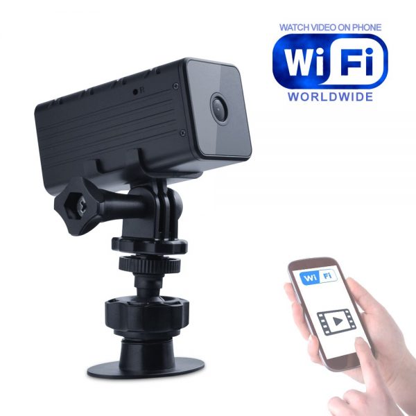 Portable Camera with WiFi Night Vision and Motion Detection Micro Camcorder Wireless Video Support Remote View