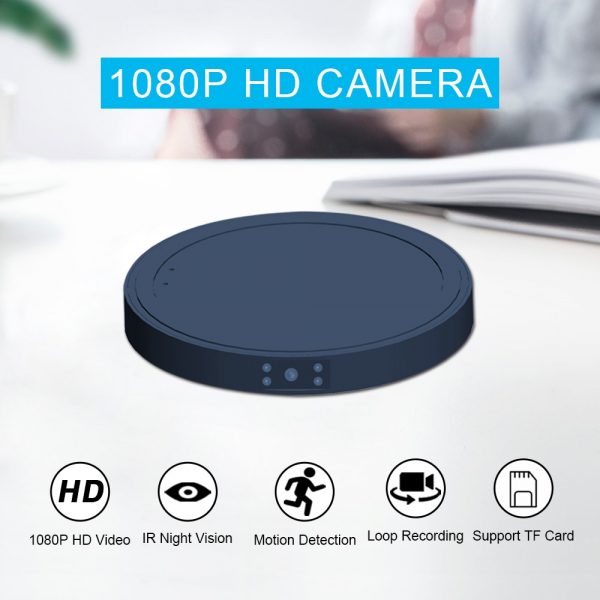 Wireless Charger Mini Camera MD19A for iPhone Samsung Huawei Xiaomi Phone HD 1080P Night Vision Motion