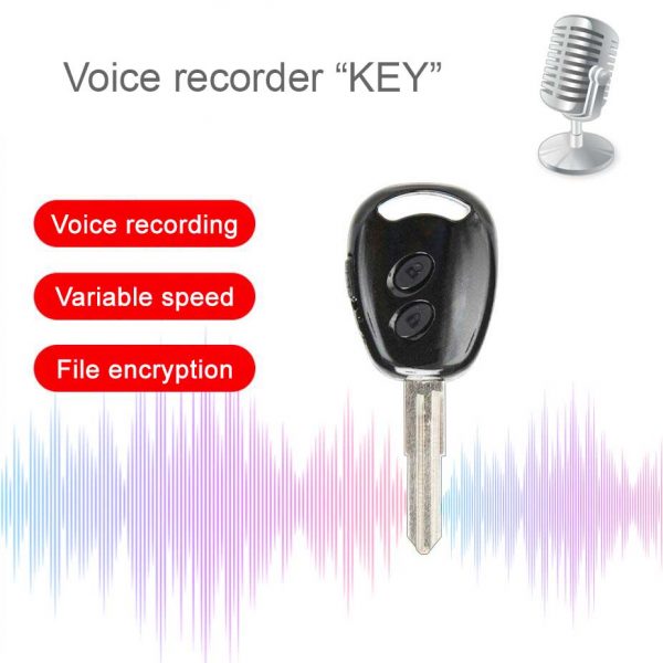 Key Voice Recorder Professional HD Noise Reduction HiFi MP3 Player Digital Audio Recorder 20H Long Time