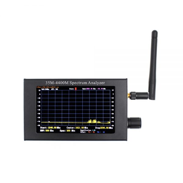Spectrum Analyzer 35M 4400M Big LCD Screen Wireless Signal Detector for Radio WiFi GSM Camera Search 1