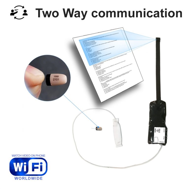 4K WiFi IP Camera With Two Way Communication And Earpiece